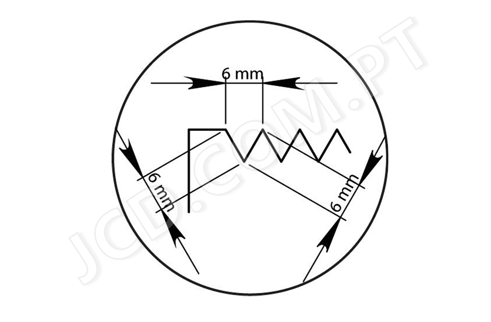 Liçosas dentadas, Lamina dentada, 280x120 mm, Dentes triangulares, Cabo Soft, Lâmina Inox, 0,6 mm espessura, Ladrilhadores, Azulejos