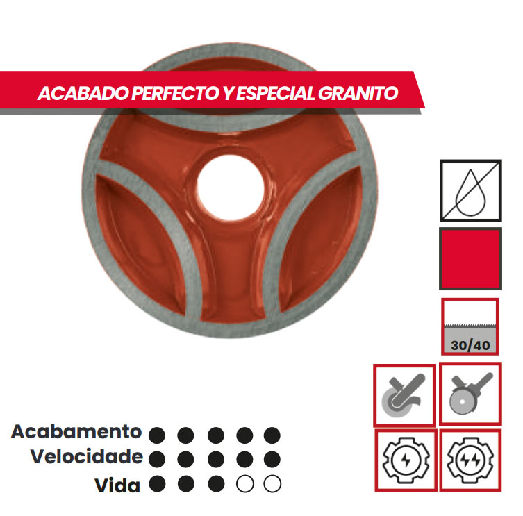 Coroa Aro continuo, Acabamento perfeito, Red Series, Solga, Mós, Coroas, Desbaste Materiais duros, Série Vermelha, Alto rendimento, Coroas, Mós, Desbaste Material Duro, Mós Diamantadas Solga, Desbastadoras, Mó de desbaste, Lixadoras, Betão, Granito, Pavimentos, coroas diamantadas