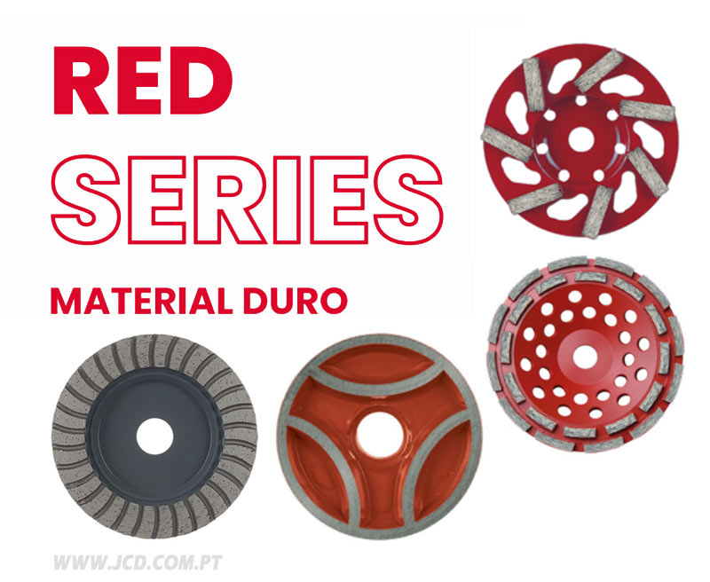 Red Series, Alto rendimento, Coroas, Mós, Desbaste Material Duro, Mós Diamantadas Solga, Desbastadoras, Mó de desbaste, Lixadoras, Betão, Granito, Pavimentos, Pinturas, máquinas, coroas diamantadas