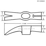 Ferramenta, Mondelin, Mob, 0476000201, Martelo de Cofragem, cabo madeira, Martelos, Martelo, construção, ferramentas manuais, ferramentas para construção, Preços baixos, importação, França