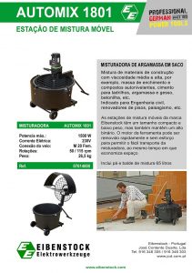 AUTOMIX 1801, estação de mistura, Eibenstock Automix 1801, Eibenstock Portugal, Preço, Ferramentas Elétricas, Misturador, material construção, Misturadores, Argamassa, Gessos, Capoto, Reboco AUTOMIX 1801, estação de mistura, Eibenstock Automix 1801, Eibenstock Portugal, Preço, Ferramentas Elétricas, Misturador, material construção, Misturadores, Argamassa, Gessos, Capoto, Reboco