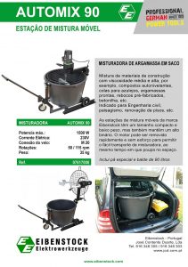 Eibenstock Automix 90, Eibenstock Portugal, Preço, Ferramentas Elétricas, Misturador, materiais construção, Misturadores, Argamassa, Gessos, Capoto, Reboco Eibenstock Automix 90, Eibenstock Portugal, Preço, Ferramentas Elétricas, Misturador, materiais construção, Misturadores, Argamassa, Gessos, Capoto, Reboco