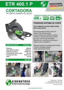 ETR 400.1 P, Serras Elétricas, Serra circular, Serras Corte, Eibenstock ETR 400.1 P, Profissionais Construção, Betão, Matérias Minerais, Pedra, Mármore, Granito, Preços