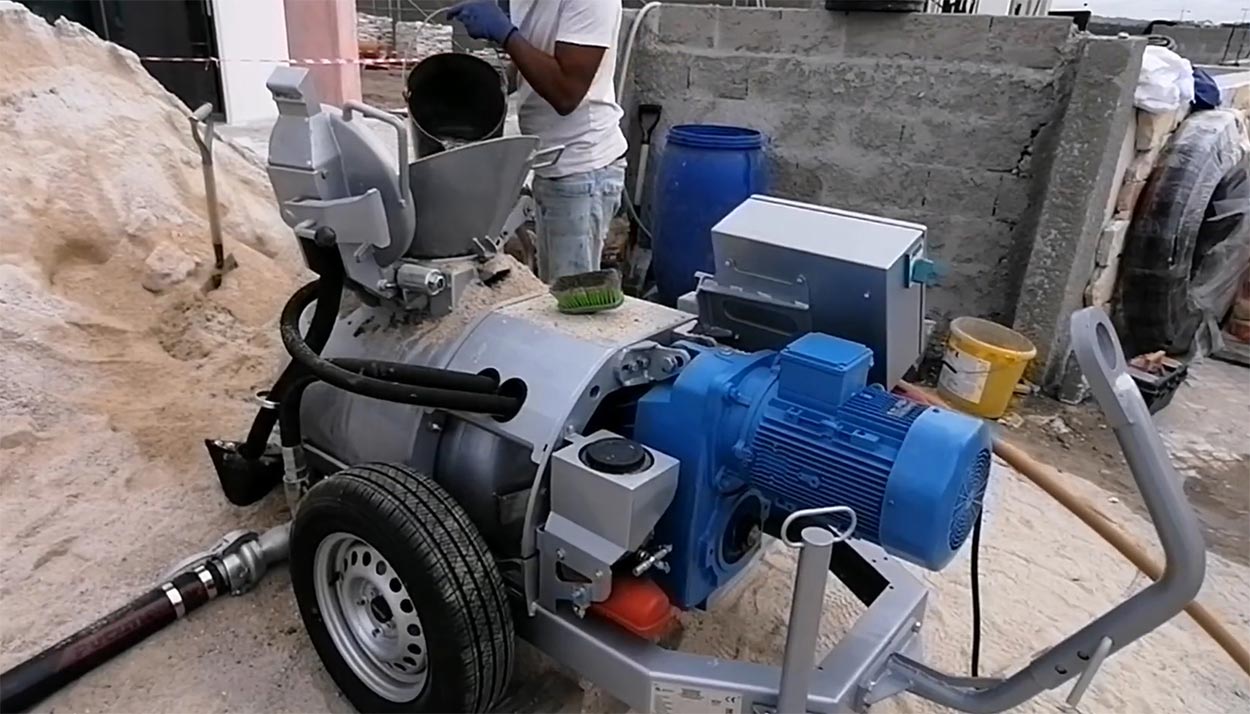 Maquina de Betonilha Elétrica, E260, Máquina eletrica, Maquina Betonilha Trifasica, Betonilhas, importação, Portugal, compressor à parte, KM, Preços