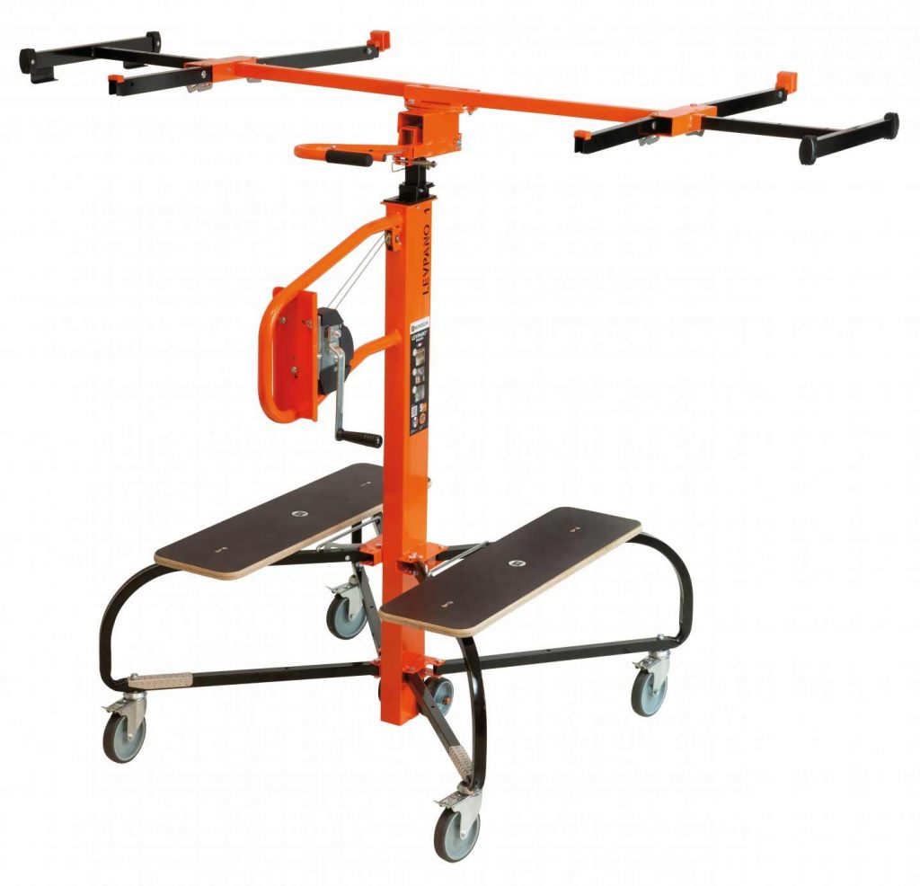 Levpano, Elevador de placas Levpano® I e II, Placas gesso, preços, aplicação, placas gesso cartonado, Profissionais, Construção, Divisórias, aplicadores de pladur, tetos falsos
