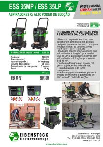 Eibenstock ESS 35 MP, Aspiradores Industriais, Poeiras finas, Perigosas, Ferramentas, construção, Aspiradores Eibenstock, Aspirador, obras, profissional Eibenstock ESS 35 MP, Aspiradores Industriais, Poeiras finas, Perigosas, Ferramentas, construção, Aspiradores Eibenstock, Aspirador, obras, profissional