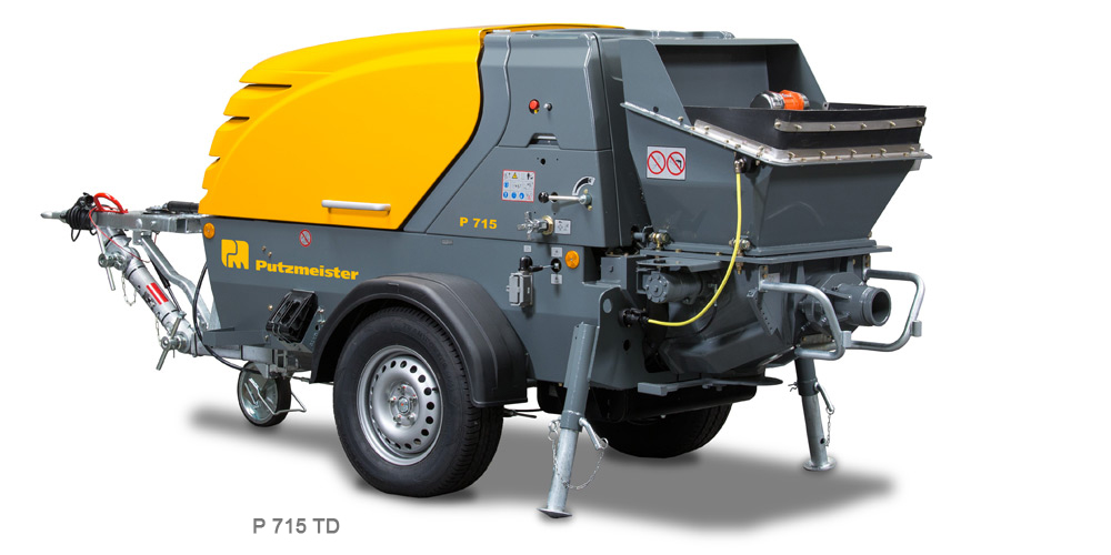 JCD, Putzmeister P715, Bomba transporte de argamassa, P715, Putzmeister, Portugal, Máquinas de Betonilha, chapa, Maquinas, Bombas betonilha, Via Humida