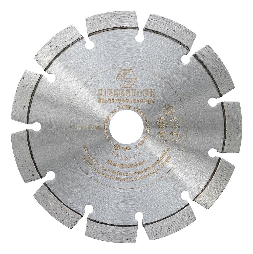 37441000, Disco diamantado, Eibenstock, 150 mm, Diametro, Disco de corte Premium, Eibenstock, EMF 150,1 P, Abre roços 37441000, Disco diamantado, Eibenstock, 150 mm, Diametro, Disco de corte Premium, Eibenstock, EMF 150,1 P, Abre roços