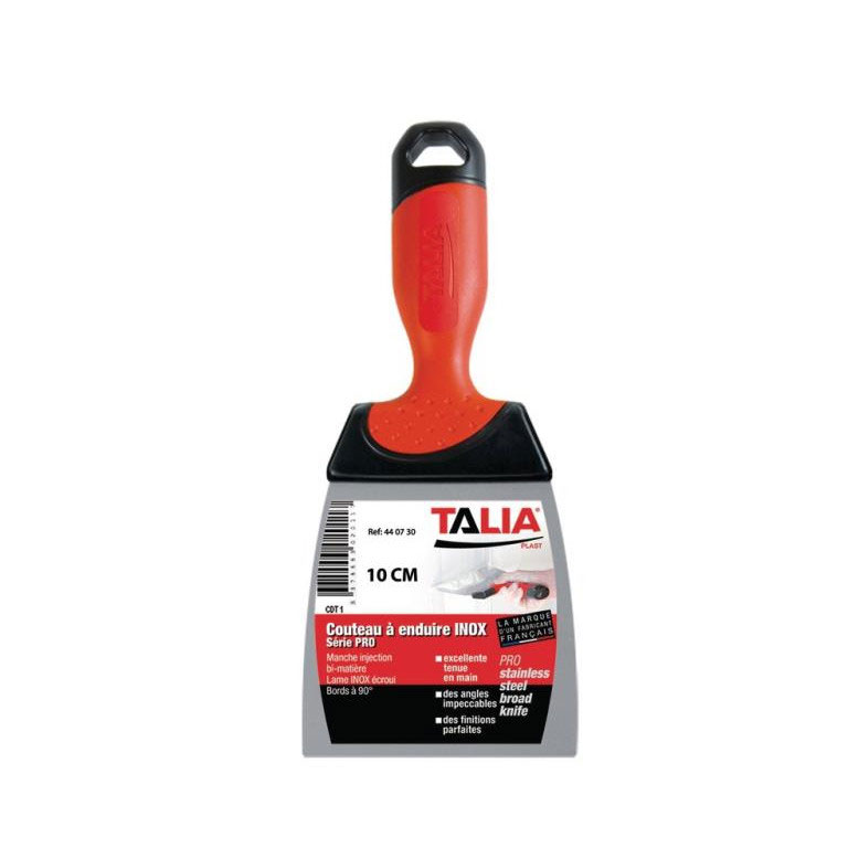Espátulas Inox, 10 cm, Acabamentos, Profissionais, Drywall, Taliaplast