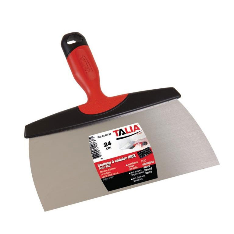 Espátulas Inox, 24 cm, Acabamentos, Profissionais, Drywall, Taliaplast