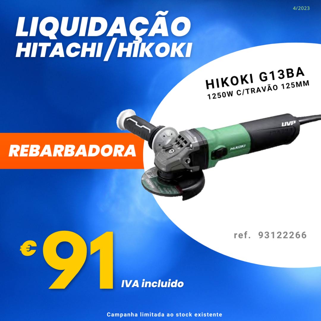 Rebarbadora, Hitachi G13BA, 1250W, Ferramentas baratas, Promoção, descontos, Preços baixos, Desconto, Liquidação, Ferramentas eletricas, Hikoki, Hitachi, Barato Rebarbadora, Hitachi G13BA, 1250W, Ferramentas baratas, Promoção, descontos, Preços baixos, Desconto, Liquidação, Ferramentas eletricas, Hikoki, Hitachi, Barato
