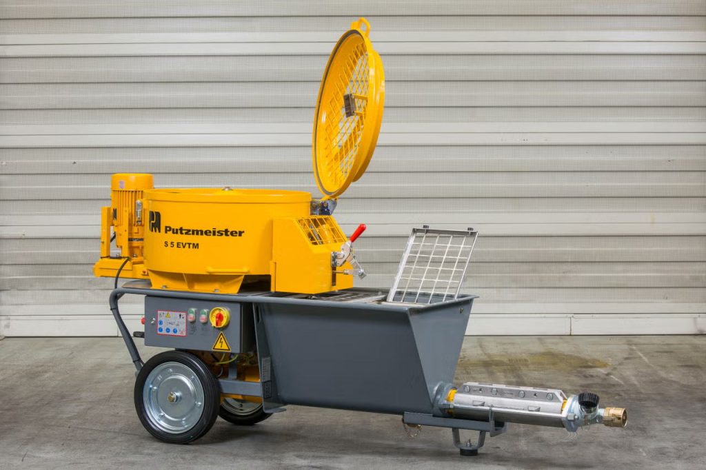 S5 EVTM, Putzmeister, S5 EVTM, S5 EV, Bombas transportadoras, Putzmeister, Via Humida, Portugal, Preço, Máquinas, Bomba Transportadora, Reboco, Projetado, Chapa