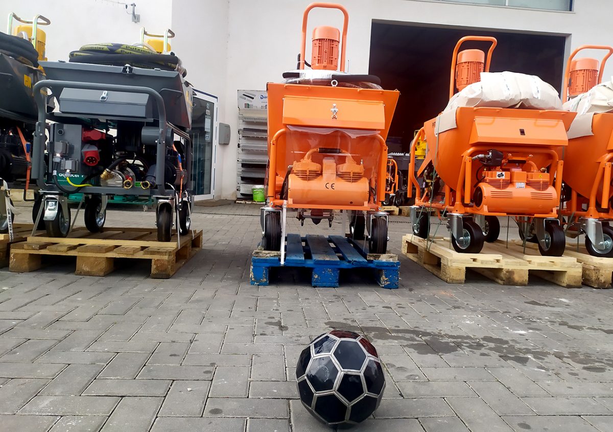 JCD, Máquinas de Projetar, Máquinas de Reboco, Liga de Campeões, Putzmeister, PFT, PowerMix, Marcas, Maquinas de rebocar, Champions, Construção, Futebol