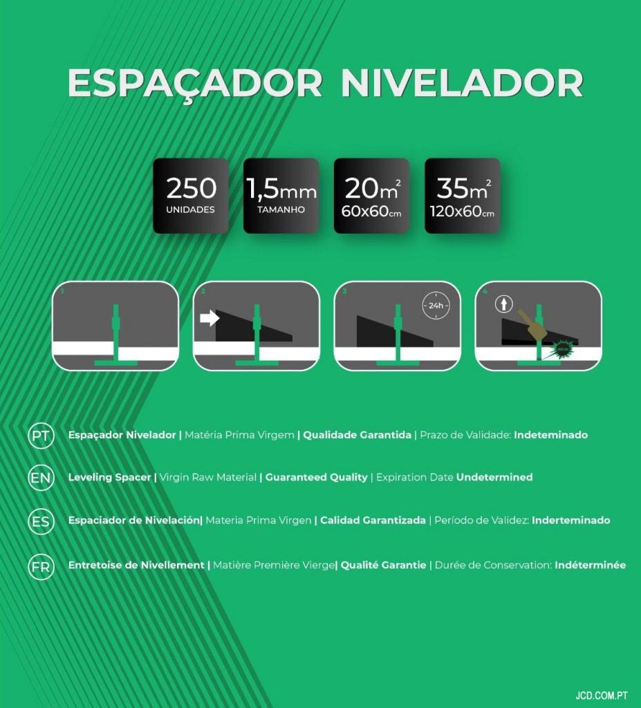 espaçadores niveladores de 1,5 mm, cor verde, ladrilhos, Espaçadores Niveladores, Distanciadores plástico, Ladrilhos, Cunhas, Ladrilhadores, medidas, cor, pavimentos cerâmicos, Espaçador, nivelador, chão, Portugal, vendas espaçadores niveladores de 1,5 mm, cor verde, ladrilhos, Espaçadores Niveladores, Distanciadores plástico, Ladrilhos, Cunhas, Ladrilhadores, medidas, cor, pavimentos cerâmicos, Espaçador, nivelador, chão, Portugal, vendas