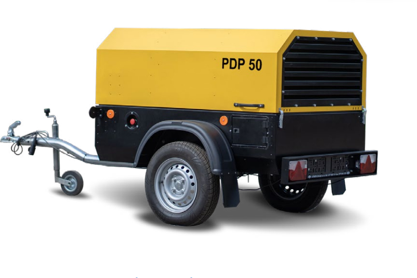 Compressor PDP50, PDP 50, Compressor Portátil, Compressor Rebocável, Compressores, a diesel, para maquinas de betonilha, Atmos, Rebocáveis, Portáteis