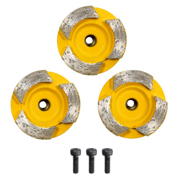 37133000, Mó diamantada, Rebolo diamantado Betonilha, Reboco Ø 44mm (3 peças), Desbastadora, Betonilha 37133000, Mó, Desbastadora, Rebolo, mó diamantada