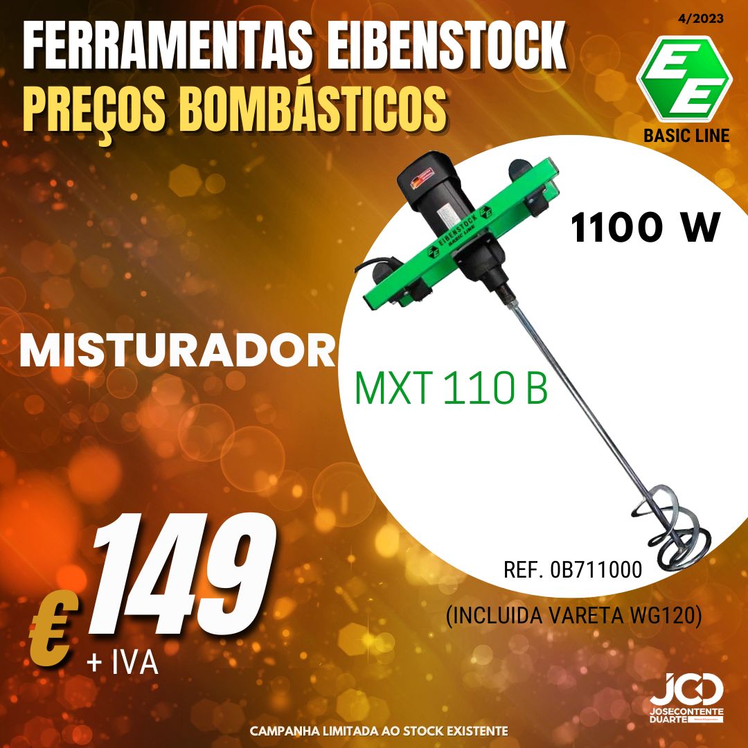 Eibenstock MXT 110 B, Misturador, Misturadores varetas, Misturador electrico, Ferramentas, Construção, bons preços, ferramentas electricas, Mistura, massas Eibenstock MXT 110 B, Misturador, Misturadores varetas, Misturador electrico, Ferramentas, Construção, bons preços, ferramentas electricas, Mistura, massas