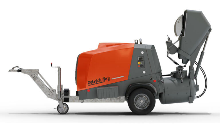 Máquina de betonilha Estrich Boy DC 260-45 Stage V, Maquina Betonilha, Putzmeister, Portugal, Emissões, Bons Preços, Máquinas, Bombas Transportadoras, Betonilhas