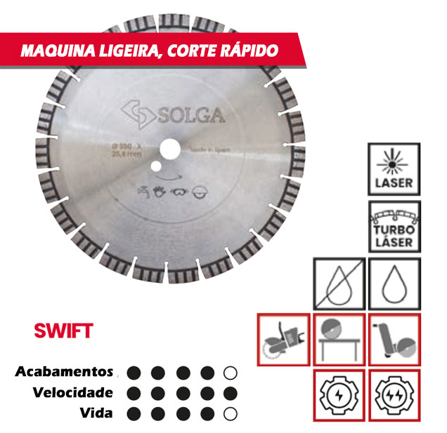 Disco Lar segmento turbo, Disco de corte de betão curado, concreto, Asfalto, Cortadoras de pavimentos, betão armado, Juntas de dilatação, Disco diamantados Solga Disco Lar segmento turbo, Disco de corte de betão curado, concreto, Asfalto, Cortadoras de pavimentos, betão armado, Juntas de dilatação, Disco diamantados Solga