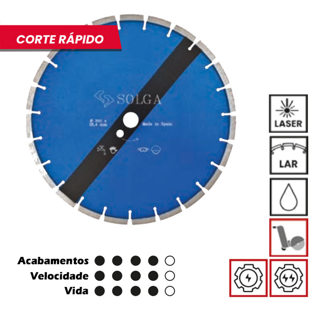 Disco Lar Sinter, Disco de corte de betão curado, concreto, Cortadoras de pavimentos, Juntas de dilatação, Disco diamantados Solga, Para cortadora de pavimento, Mesa de corte, Serra de mesa, Solga Discos de corte para asfalto, pavimentos, corte de asfalto, Corte de asfalto, corte de betão, Pavimentos, Estradas, corte de juntas de dilatação, Cortadoras de asfalto, Discos diamante, Marca Solga
