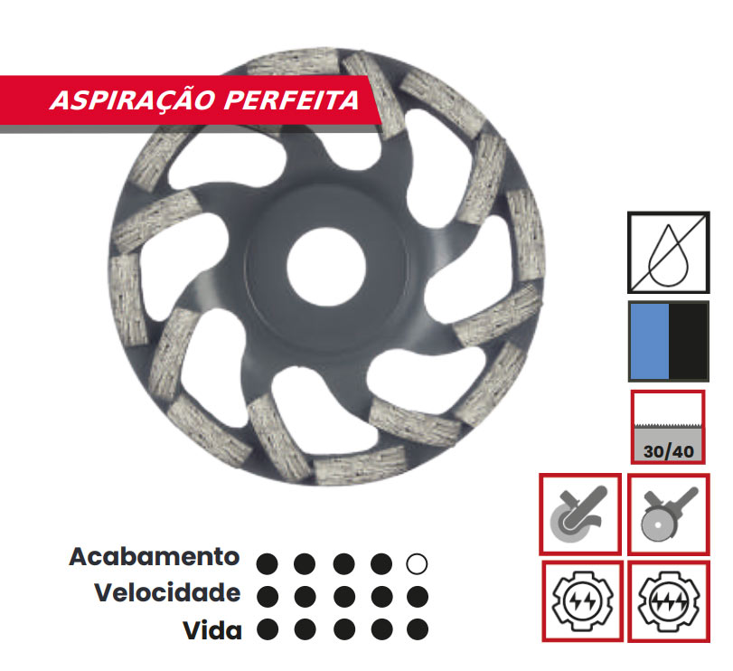 Coroa Boomerang, Grande Desbaste, Black Series, Solga, Mós, Coroas, Desbaste Materiais abrasivos, Série Preta, Coroas de Qualidade, Mós, Desbaste Material Abrasivo, Mós Diamantadas Solga, Desbastadoras, Mó de desbaste, Lixadoras, Betão, concreto, Asfalto, coroas diamantadas