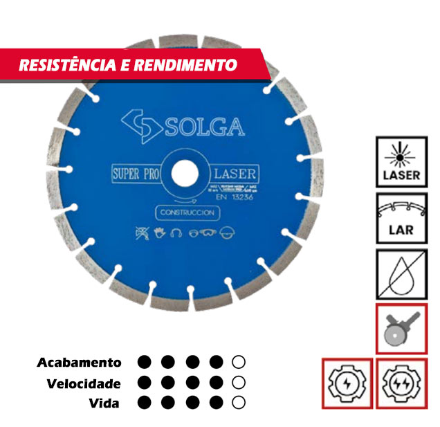 Disco LASER AZUL, Gama Profissional, para todos os Materiais, Série Azul, Solga, Discos de corte, Corte a seco, Diamante, Discos diamantados, diamante, gama Universal, Solga, Marca, Ferramentas diamantadas, Representação em Portugal Disco LASER AZUL, Segmentos lisos, Gama Profissional, para todos os Materiais, Série Azul, Solga, Discos de corte, Corte a seco, Diamante, Discos diamantados, diamante, gama Universal, Solga, Marca, Ferramentas diamantadas, Representação em Portugal