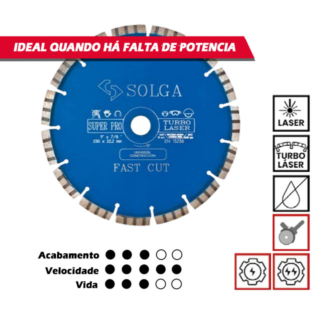 Disco LASER AZUL, Segmentos turbo, Gama Profissional, para todos os Materiais, Série Azul, Solga, Discos de corte, Corte a seco, Diamante, Discos diamantados, diamante, gama Universal, Solga, Marca, Ferramentas diamantadas, Representação em Portugal Disco LASER AZUL, Segmentos turbo, Gama Profissional, para todos os Materiais, Série Azul, Solga, Discos de corte, Corte a seco, Diamante, Discos diamantados, diamante, gama Universal, Solga, Marca, Ferramentas diamantadas, Representação em Portugal