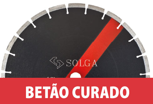 Disco diamantados Solga, Discos de corte de betão curado, Corted e materiais duros, Corte de pavimentos de betão, concreto curado, Corte de betão armado
