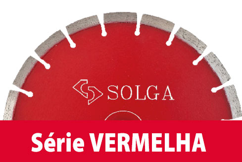 Série Vermelha Discos para Corte a Seco, Série Vermelha, Solga, Discos de corte, Corte a seco, Diamante, Discos diamantados, diamante, gama Universal, S olga, Marca, Ferramentas diamantadas, Representação em Portugal