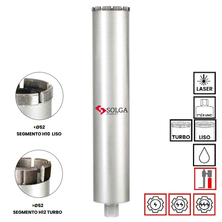 BROCA SEGMENTADA 1" 1/4 UNC, Brocas para betão armado, Coroas diamantadas Solga, Brocas para betão armado, Coroas para caroteadoras, Solga BROCA SEGMENTADA 1" 1/4 UNC, Brocas para betão armado, Coroas diamantadas Solga, Brocas para betão armado, Coroas para caroteadoras, Solga
