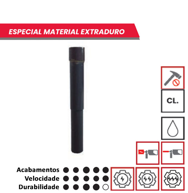 Broca Pivot, Granito, Porcelanas, Grés, Furação, Vidro, Granito, Solga, de 6 a 12 mm de diâmetro