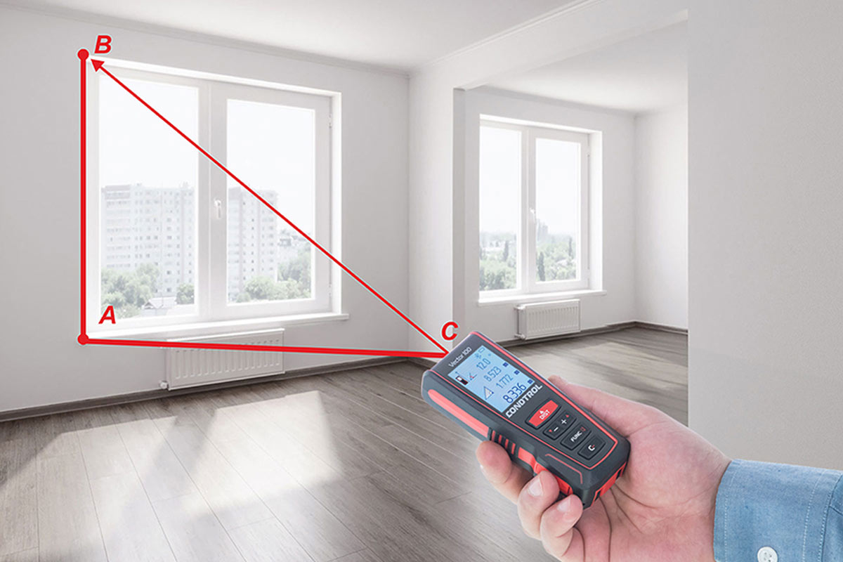 Vector 100, Medidor digital a laser, Condtrol, Construção, Ferramentas laser de medição, medidor a laser