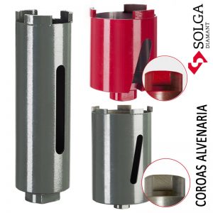 Brocas para Alvenaria, Coroas de Perfuração Solga, Brocas Diamantadas, Caroteadoras, Perfuração, Alvenaria, Ferramentas, Solga, Construção, Ferramentas