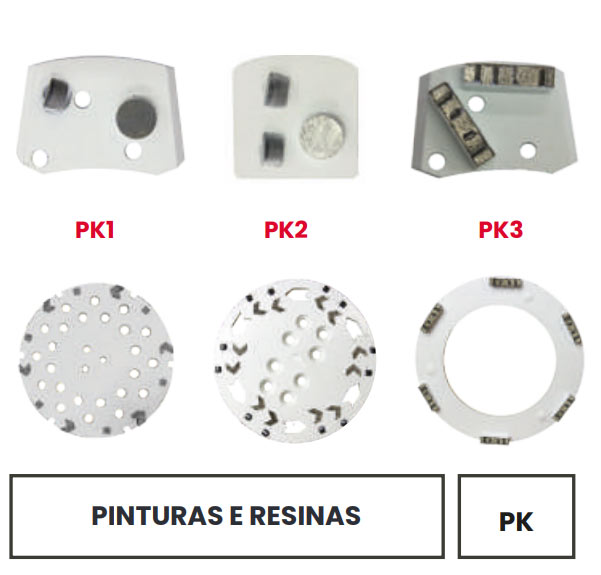 Segmentos e Mós Solga, Coroas de desbaste, Betão, Pavimentos, Pisos, Mós diamantadas, Solga Diamant
