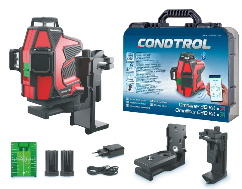 Kit, Omniliner G3D, Niveis Laser, Condtrol, Nivel digital,Laser, Linha verde, Preços, Portugal, Bluetooth, Nivelamento, Marcação, Ferramenta, Construção, Bateria Kit, Omniliner G3D, Niveis Laser, Condtrol, Nivel digital,Laser, Linha verde, Preços, Portugal, Bluetooth, Nivelamento, Marcação, Ferramenta, Construção, Bateria