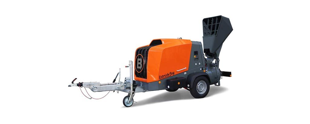Máquina de betonilha Estrich Boy DC 260-45 Stage V, Maquina Betonilha, Putzmeister, Portugal, Emissões, Bons Preços, Máquinas, Bombas Transportadoras, Betonilha, Betão, Concreto