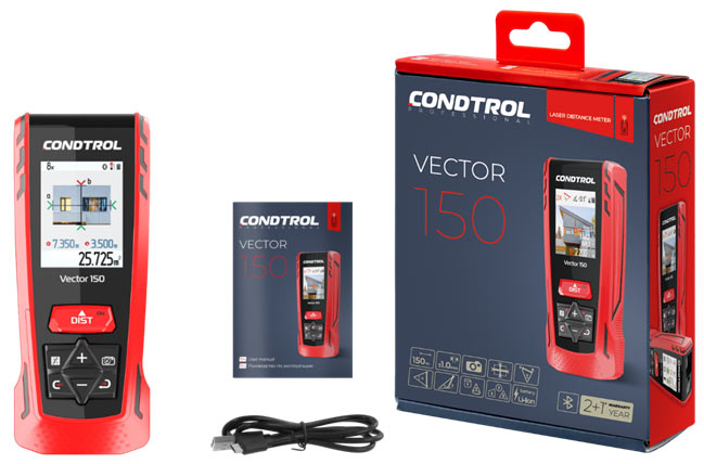 C14121, Vector 150, Medidor digital a laser, Condtrol, Construção, Ferramentas laser de medição, medidor a laser, medição digital, Laser