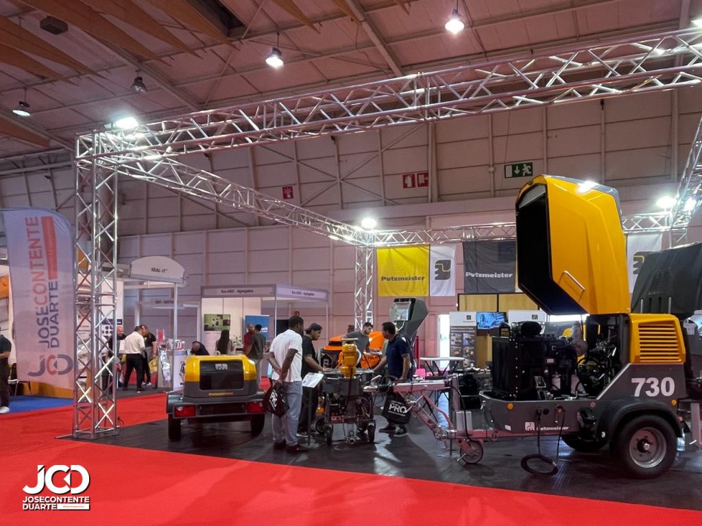Maquinas em exposição na Tektonica 2026, Stand Putzmeister Maquinas em exposição na Tektonica 2026, Feira Internacional de Construção, Lisboa,. Maquinas Construção, Ferramentas, Profissionais, Putzmeister, EibenstockTektonica, Feira Internacional de Construção, Lisboa, 2026, Maquinas Construção, Putzmeister