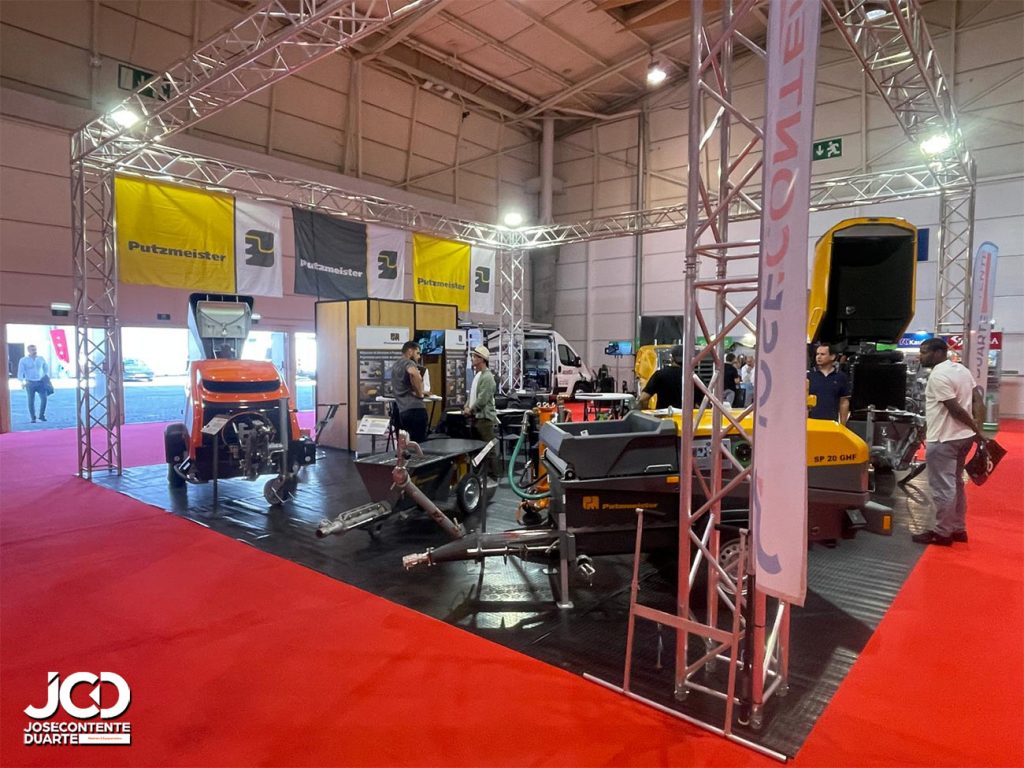 Maquinas EstrichBoy Brinkmann e Putzmeister em exposição na Tektonica 2026, Stand JCD Stand Putzmeister / JCD na Tektonica,. 2026, Feira Internacional de Construção, Lisboa Maquinas Construção, Ferramentas, Profissionais, Putzmeister, EibenstockTektonica, Feira Internacional de Construção, Lisboa,. 2026, Maquinas Construção, Profissionais, Putzmeister na Tektonica